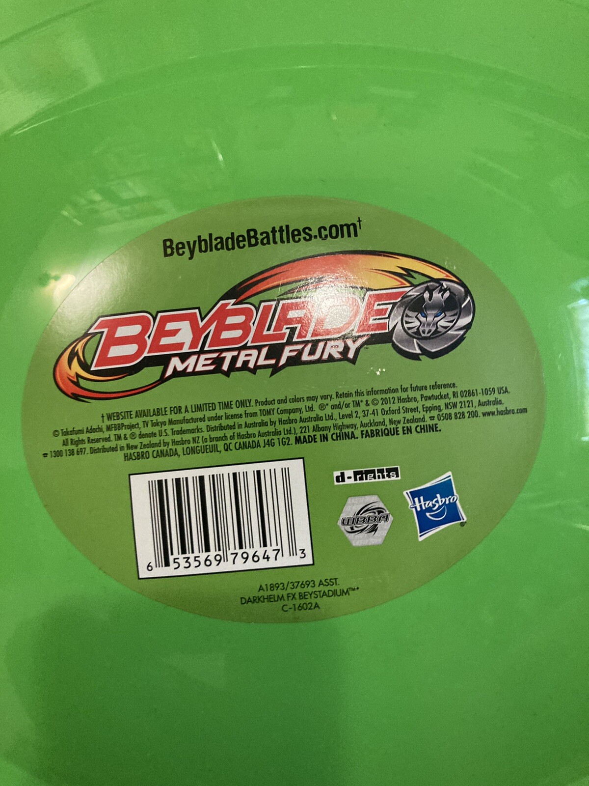 green beyblade stadium
