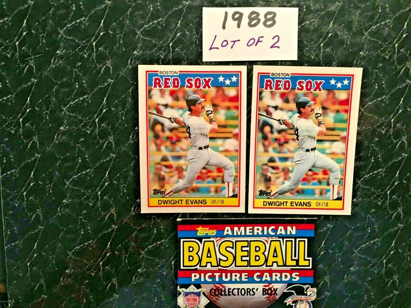 DWIGHT EVANS   1988 TOPPS UK MINIS    Lot of 2     BOSTON RED SOX