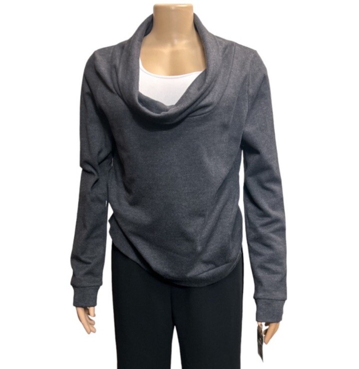 Converse One Star Sweater Cowl Neck Gray vintage 1908 Long sleeve