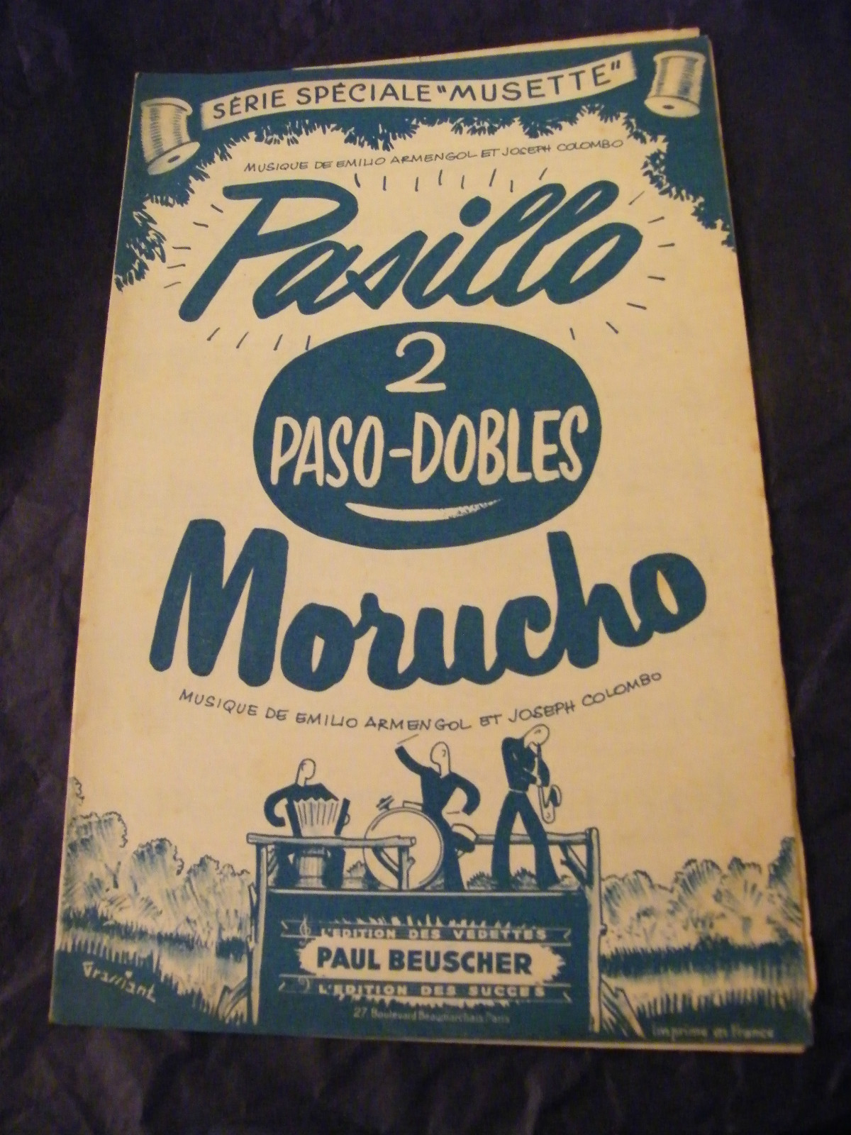 Pasillo Morucho Armengol Colombo 1957 Music Sheet