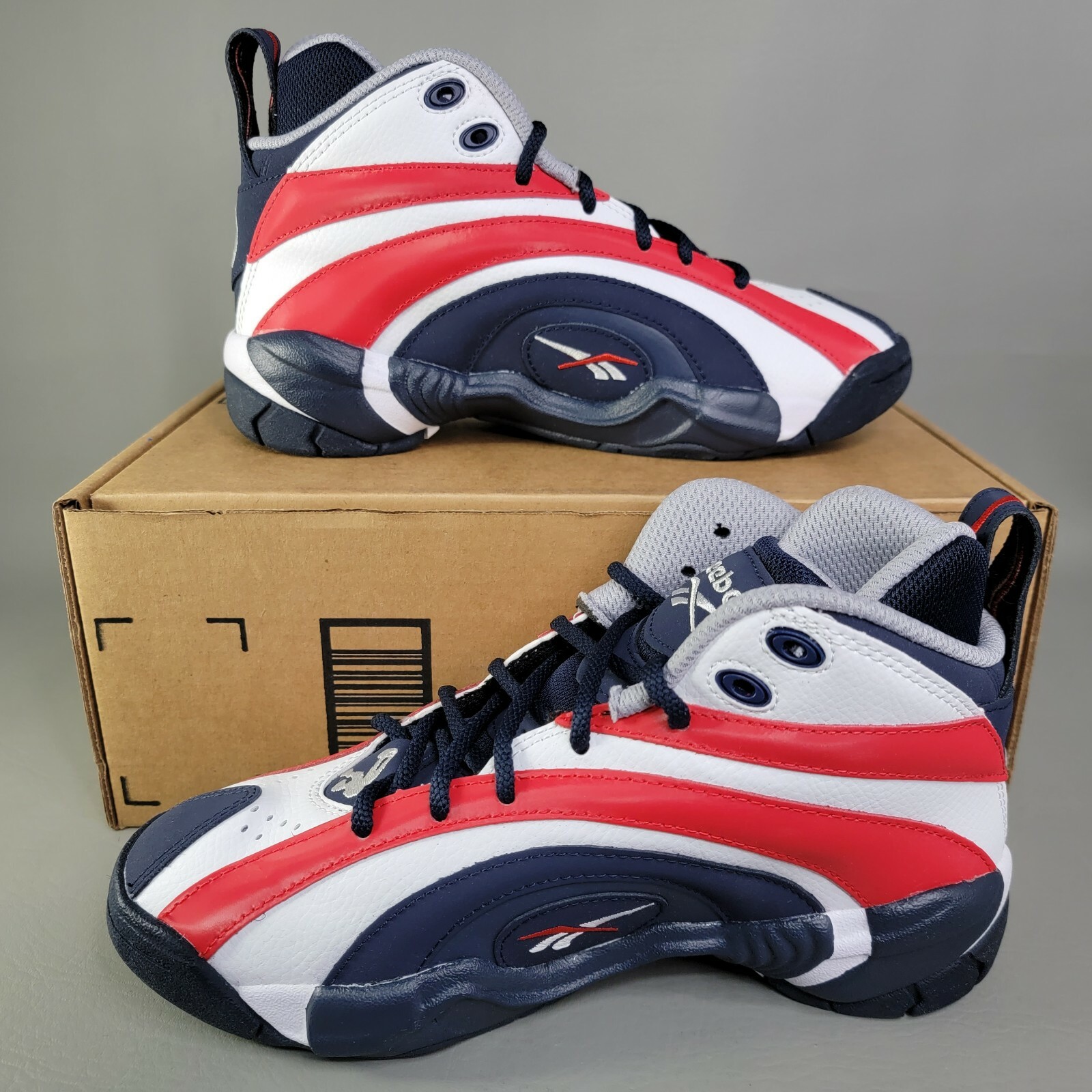 Reebok Shaqnosis USA Basketball Shoes Mens Size 6.5 Womens 8 Sneakers