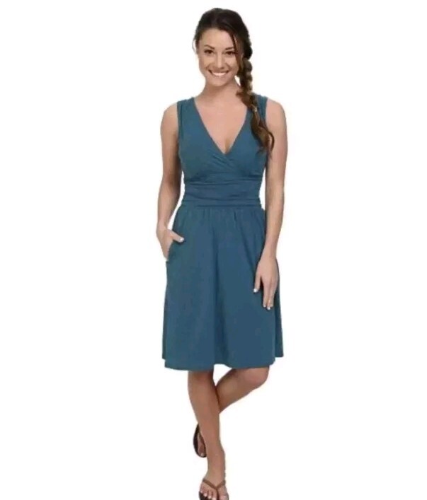 The North Face Heartwood Dress in Prussian Blue Heather - Size Large