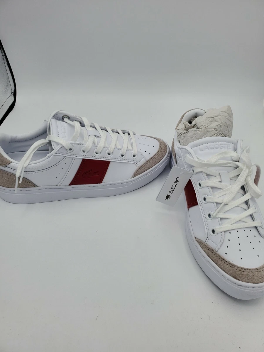 Lacoste Men s Courtline Sneaker RED WHITE eBay