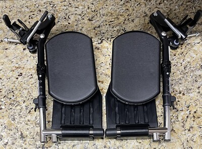 Invacare T94HEP Wheelchair Elevating Legrest Pair, Non-Padded Calf - NEW Open Bx