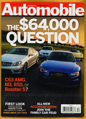 Automobile Magazine Dec 2012 - McLaren P1, Jaguar F, SRT Viper Test, Land Rover