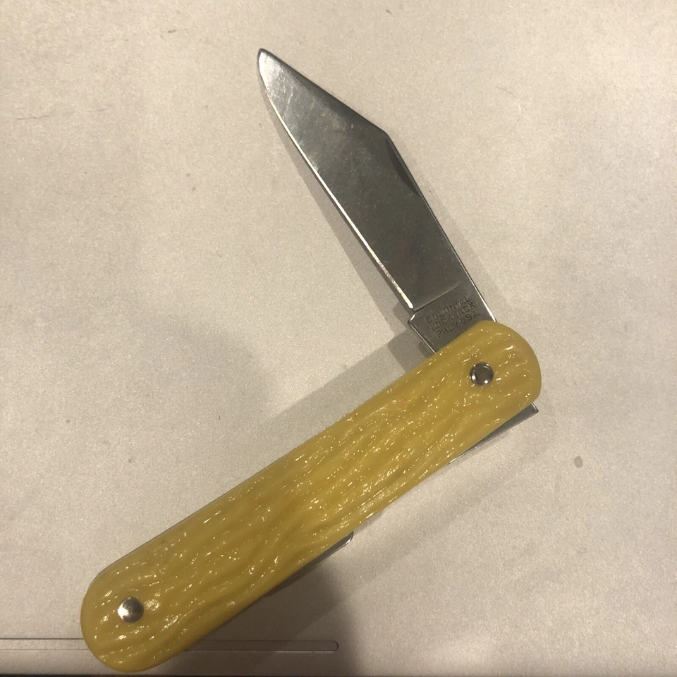 Navaja de Bolsillo Plegable Providence Vintage Años 70 Colonial Lockback Hoja Única EE. UU. Foto 2 de 4