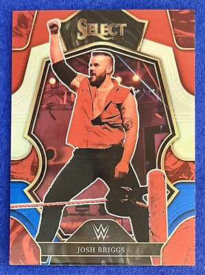 #ad Josh Briggs 2023 Panini Select WWE PREMIER LEVEL RED BLUE PRIZM PARALLEL #194 $4.99