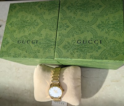 Gucci G Timeless Watch Bee Gold YA1265021 Women s Bee Second Hand