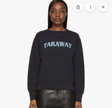 Isabel Marant Etoile Black Faraway Eric Sweatshirt Size 34