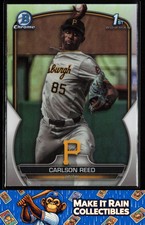 Carlson Reed 1st 2023 Bowman Draft Chrome Refractor #BDC-11 Pittsburgh Pirates