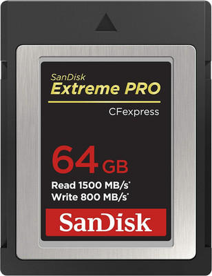 Sandisk Extreme PRO Cfexpress Speicherkarte Typ B 64 GB (Lesegeschwindigkeiten B
