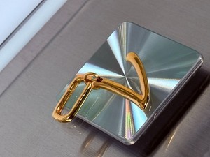Authentic Mayamar (24K Gold Plated) CHOICE OF MOTIF Enhancer Pendant Initial Letter V
