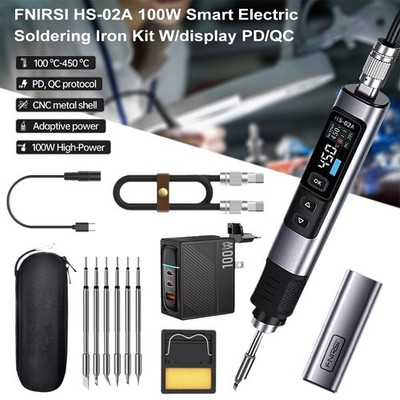 Electric Auto Soldering Iron Gun Kit Hand-Held Tweezers Wire Welding Tool 100W