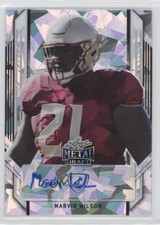 2021 Leaf Metal Draft Portrait Silver Crystals 35/50 Marvin Wilson Auto 3wu