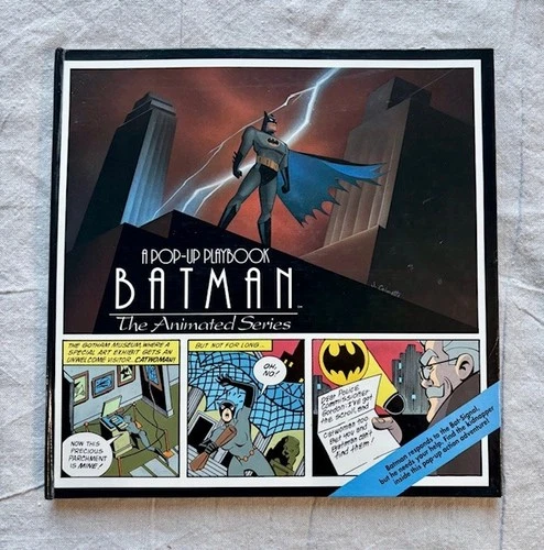 Vintage 1994 Batman The Animated Series Pop-Up Playbook DC Comics 1994 TAS