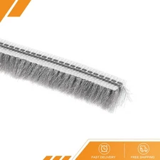 Brush Weather Stripping 15M/49.2Ft Card-Slot Seal Strip Pile Weatherstrip Sweep