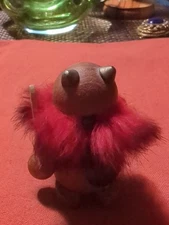 Vintage Viking Teak Wood Figure Danish Folk Art Nordic Scandinavian Handmade