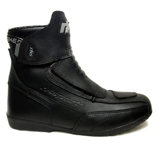 RK Sports RK-2 Black Leather Short Cruiser Motorcycle Ankle Boots : UK 7 - VGC