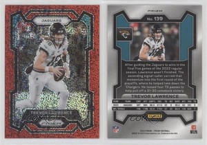 2023 Panini Prizm Red Sparkle Prizm Trevor Lawrence #139