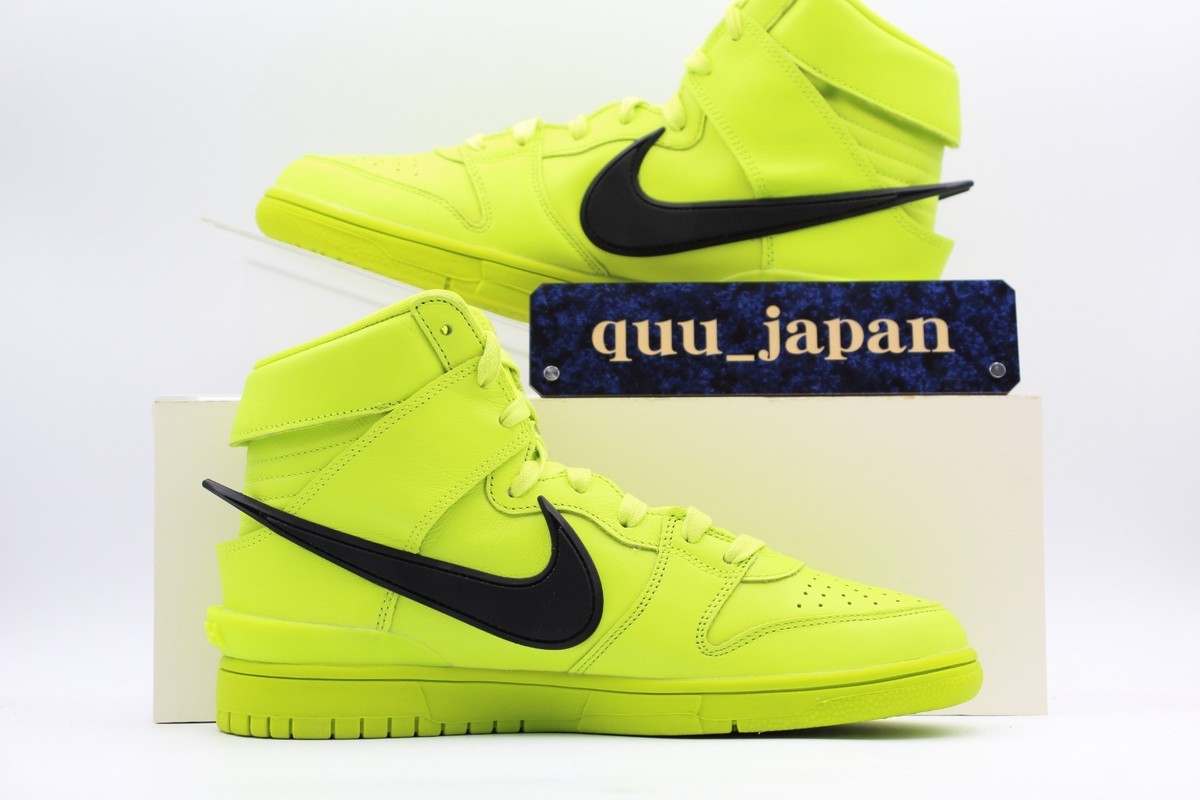 Size 14 - AMBUSH x Nike Dunk High Flash Lime for sale online | eBay