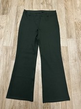 Quince Womens Ultra-Stretch Ponte Boot Cut Pant Pull On Olive Size Lg Petite