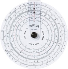 Concise Ruler Circular Slide Rule No. 300 100829 Made IN JAPAN 110mm