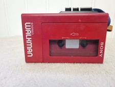 Sony Walkman WM-4 Cassette Player Red