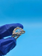 2Ct Marquise Genuine Fire Opal Vintage Engagement Ring 14k Yellow Gold Plated