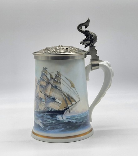 “Greyhounds Of The Sea” Stein By Leonard J Pearce Haviland Of Limoges 1983