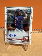 Gilberto Jimenez 2020 1st Bowman Chrome Auto #CPA-GJ Boston Red Sox