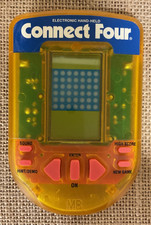 Connect Four 4 Electronic Handheld Travel Game 1995 Milton Bradley Works Good