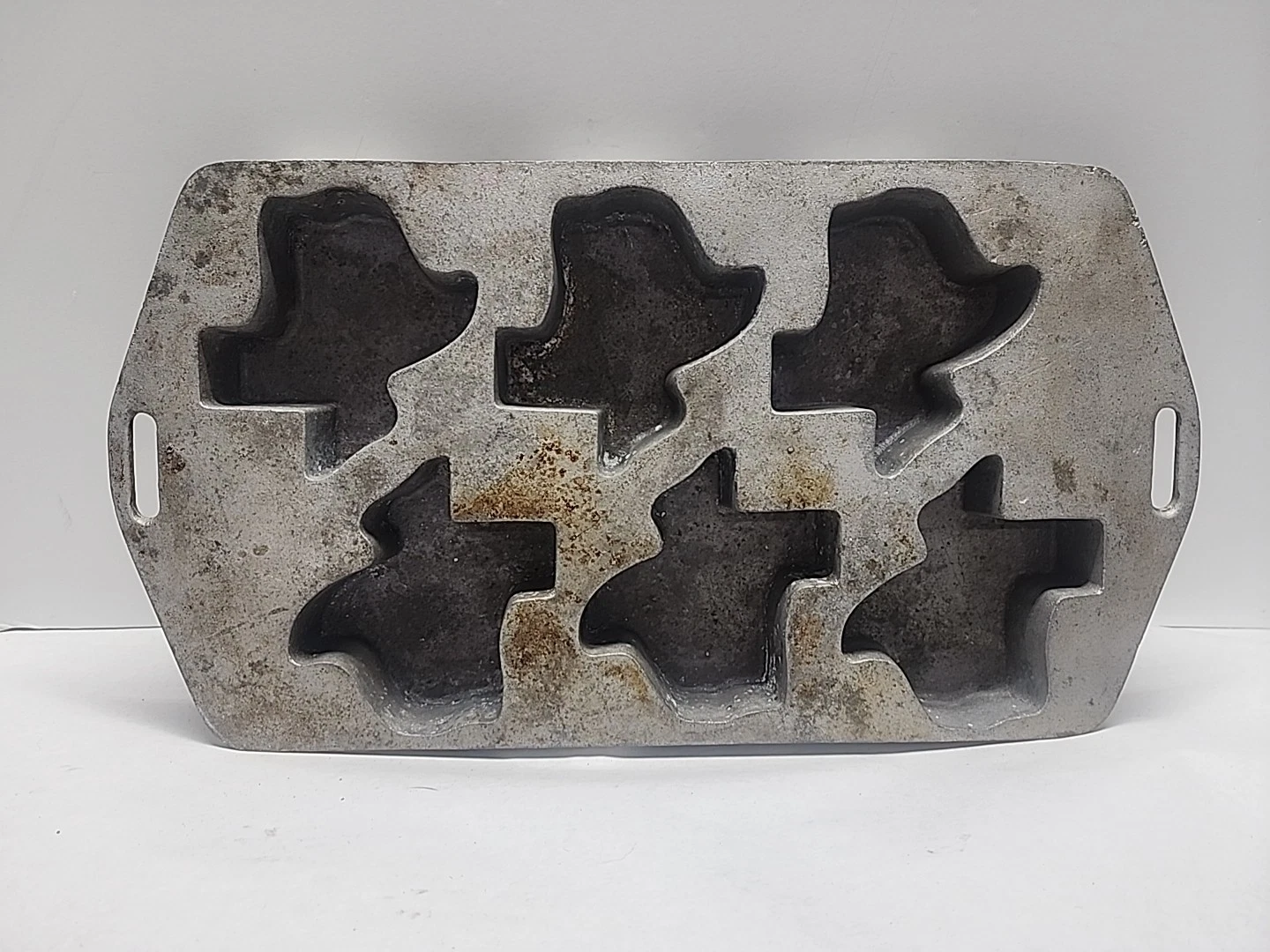 Texas Shaped Muffin Cornbread Pan Aluminum Professional Grade Quality USA Made