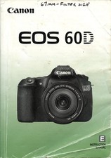 Original Instruction Manual for Canon EOS 60D