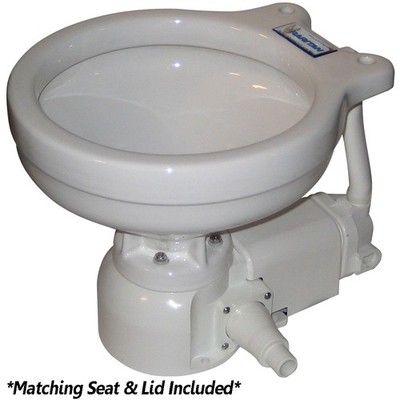 Raritan Sea Era Electric Toilet - Marine Size - Integral Pump - Straight &amp...