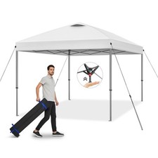 10x10ft Pop Up Canopy with One Push Setup Heavy Duty Outdoor Sun Shade Tent f...