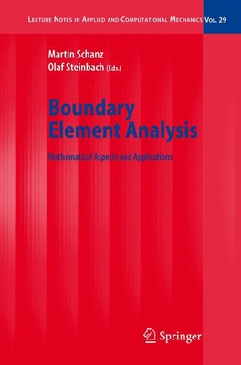 Martin Schanz (u. a.) | Boundary Element Analysis | Taschenbuch | Englisch | x
