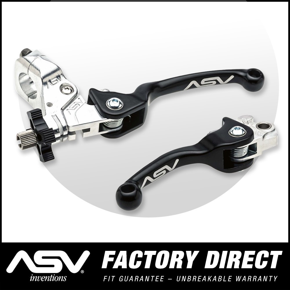 ASV F2 ATV Quad Brake and Clutch Lever Pair Pack Kawasaki KFX 400