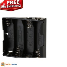 Effortless 9V Snap Connection Battery Holder for 4 AA - Compact Reliable