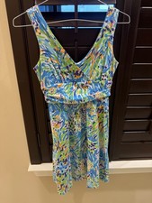 Lilly Pulitzer "Shianne" V-neck sleeveless jersey dress in the "Sea Soiree"