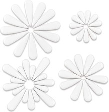 Ceramic Petal Mosaic Tiles 200g - White Floral Craft Supplies for Decor