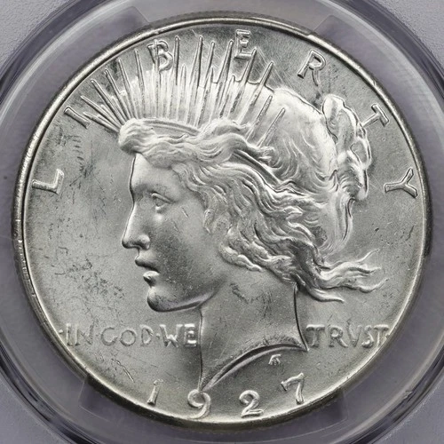 1927-S Peace Silver Dollar - PCGS MS 62