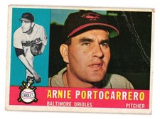 1960 Topps - #254 Arnie Portocarrero