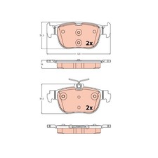 Satz Bremsbeläge Bremsklötze hinten für Seat Leon KL8 24234683