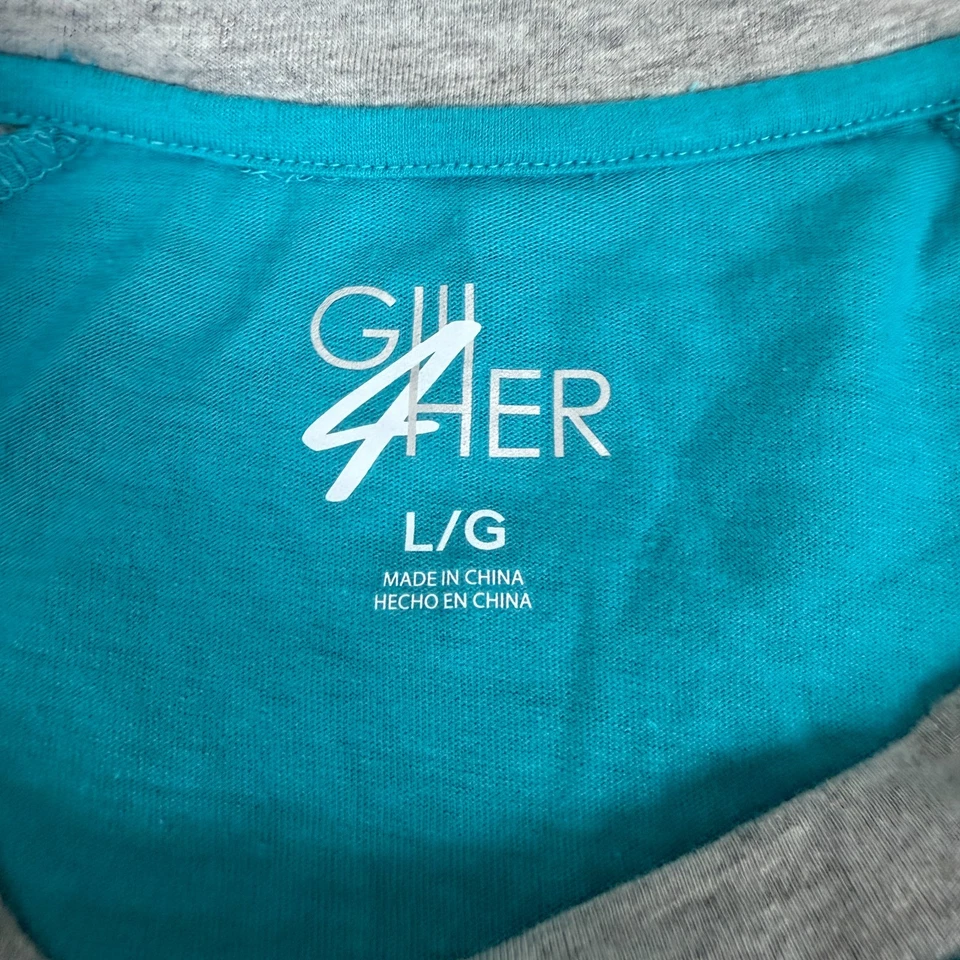 Miami Dolphins Mujer Grande Azul Verde Gris Manga Raglán NFL Fútbol G-III Foto 4 de 4