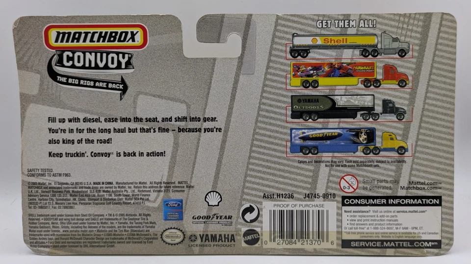 2005 Matchbox Convoy Mario Kart Double Dash Tractor Cab Big Rig NEW - Image 2 of 4