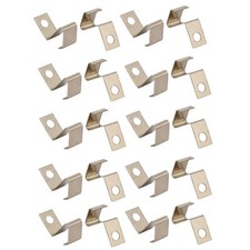 20x Argento Argilla Metallo SMT Montato AAA Batteria Positivo Negativo Contatto Piastra