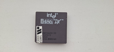 Intel A80486DX-33 SX810 SX729 SX419 486DX-33 vintage CPU GOLD