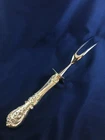 Reed & Barton Francis 1 - 11 1/4" Roast Carving Fork - No Mono - Sterling Handle