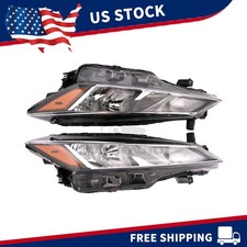 Halogen Chrome Headlights Headlamps For Nissan Kicks 2021-2023 S/SV Left&Right