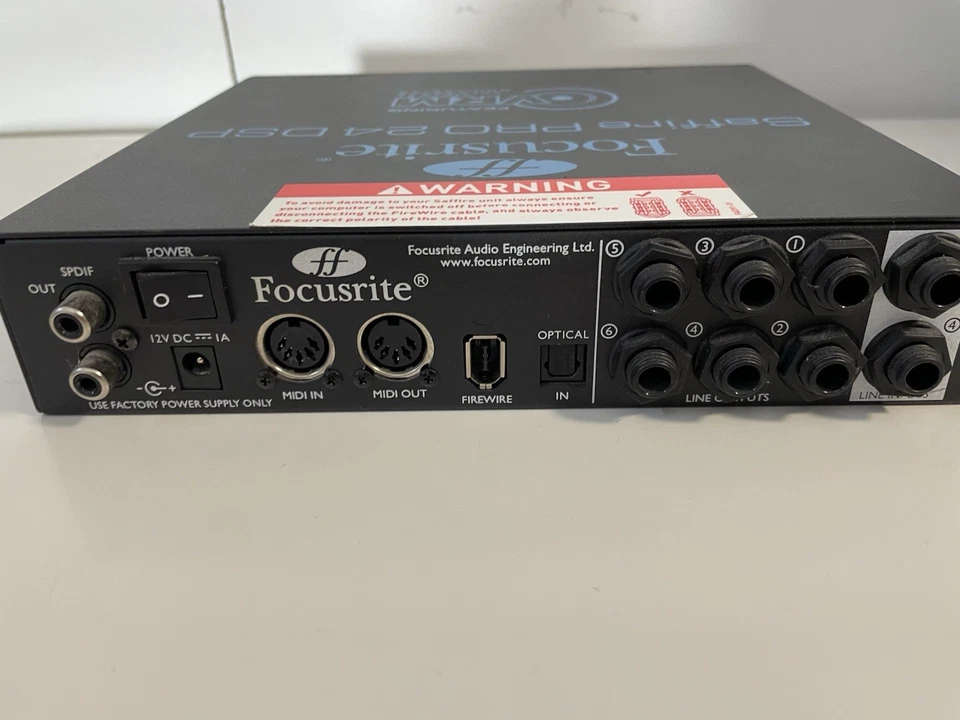 Focusrite Saffire Pro 24 DSP Audio Interface FireWire mit Netzteil - Bild 3 von 4